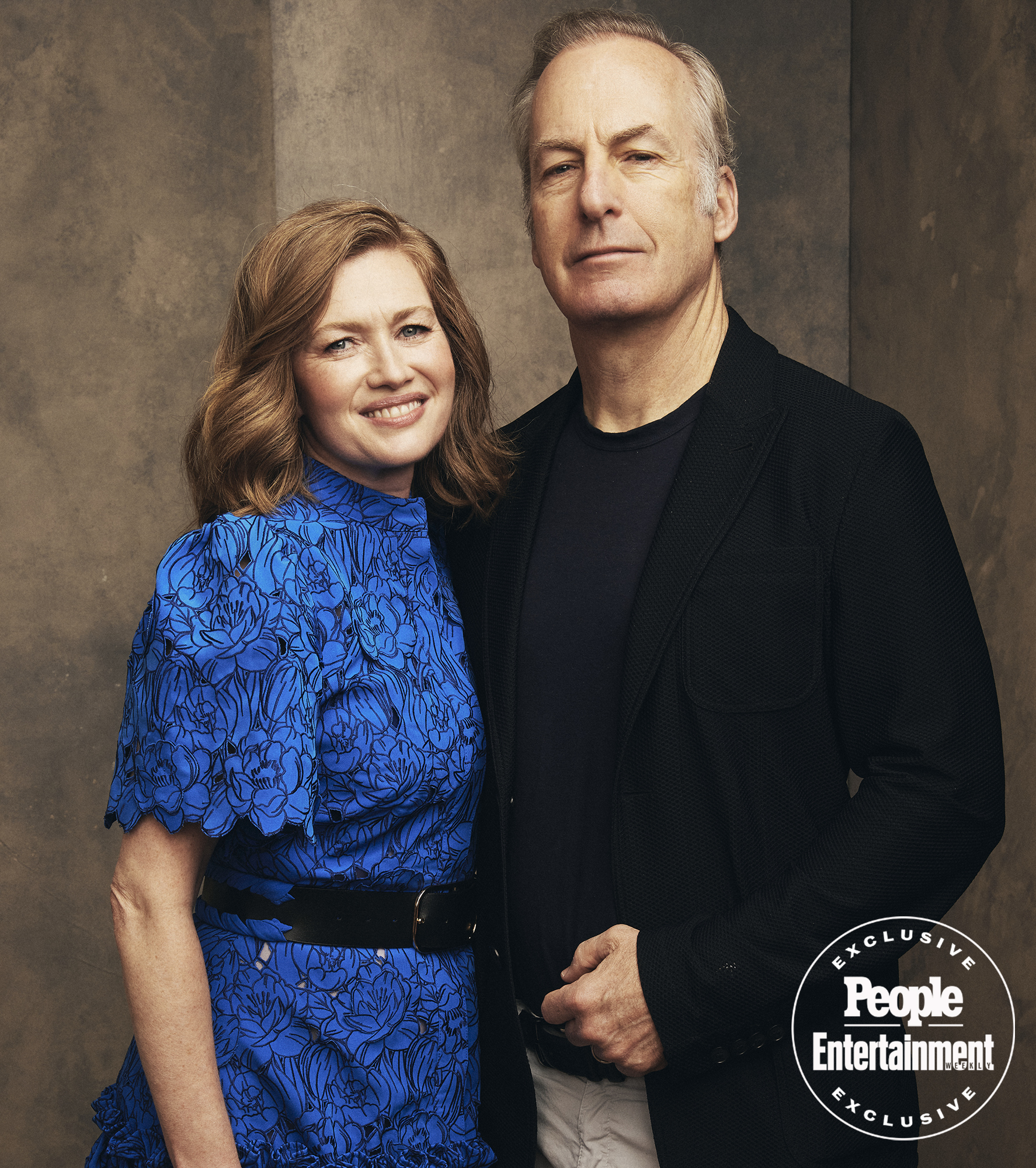 Mireille Enos and Bob Odenkirk of 'Lucky Hank' pose for a portrait at the SXSW Film Festival